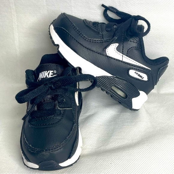 Nike Other - Nike Air Max 90 LTR Sneaker Shoe Toddler Size US 5C EU 21 Black White CD6868-010